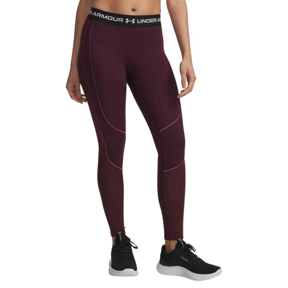 Under Armour Womens/Ladies Textured Leggings / Dark Maroon